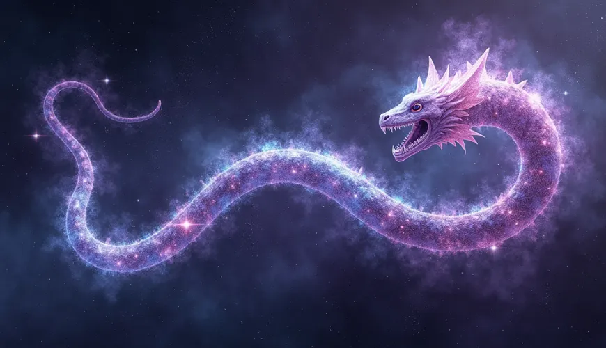 AI generated cosmic serpent